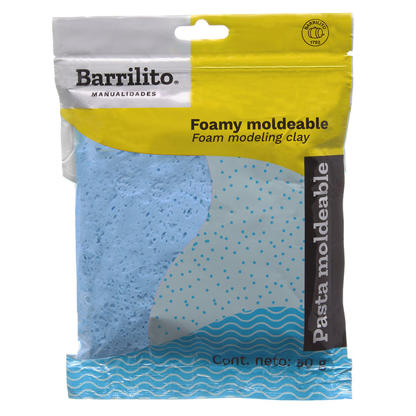Barrilito 8634FMZC Foamy moldeable color azul cielo, bolsa con 50 g., pack  of/paquete de 1 : : Juguetes y Juegos
