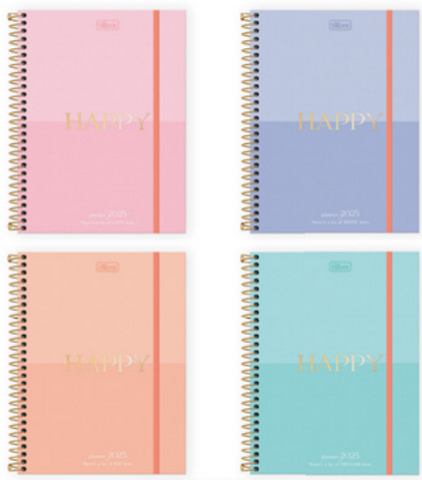 Agenda Tilibra Planner Happy 347060 17.7 Cm X 24 Cm