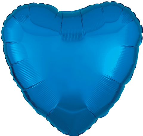 Globo Metalico 18" Corazon Azul Royal