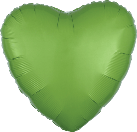 Globo Metalico 18" Corazon Verde Kiwi