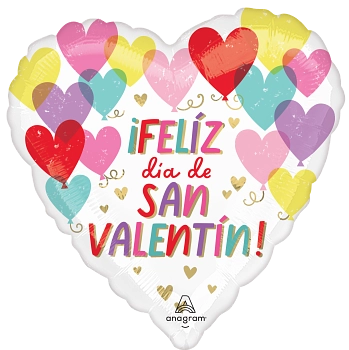 Globo Metalico 18H Hearts On Hearts Spanish Valentine