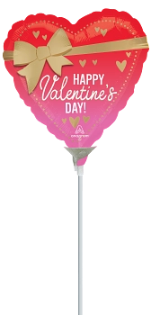 Globo Metalico 9H Satin Better With Bows Valentine