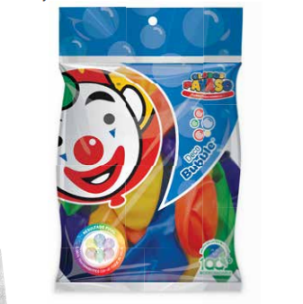 Globo Payaso No. 12 Deco Bubble C/25