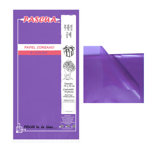 Papel Coreano Tissue C/10 Lavanda