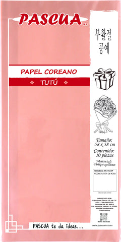 Papel Coreano Tutu C/10 P De Rosa