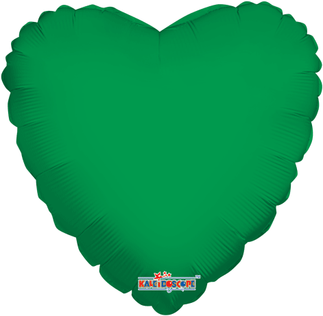 Globo Metalico 18" Corazon Verde Bandera