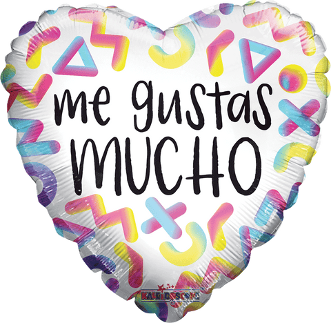 Globo Metalico 18H Me Gustas Mucho