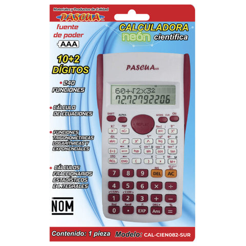 Calculadora Científica Pascua Negra CAL-CIEN082-AA