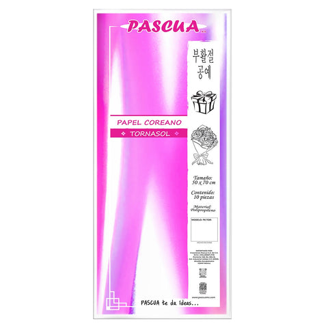 Papel Coreano Tornasol C/10 Morado