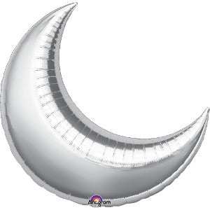 Globo Metálico 17L Luna Plata