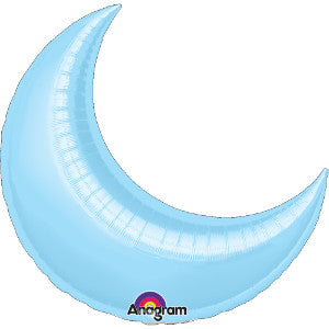 Globo Metálico 17L Luna Azul Pastel