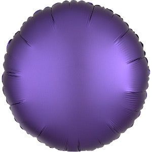 Globo Metálico 17C Redondo Satin Luxe Purple Royal