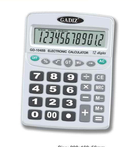 Calculadora Gadiz 12D Escritorio GD-1048B