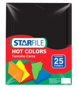 Folder Starfile Carta C/25 Negro