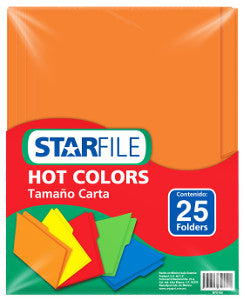 Folder Starfile Carta Naranja C/25