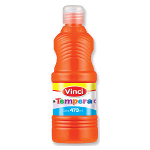 Pintura Tempera Vinci 473ml Naranja