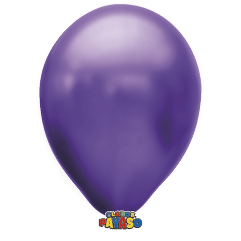 Globo Metalico No 12 Morado C/50