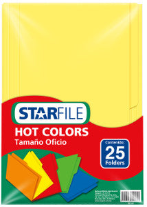 Folder Starfile Oficio Amarillo C/25