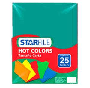 Folder Starfile Carta C/25 Azul Turqueza